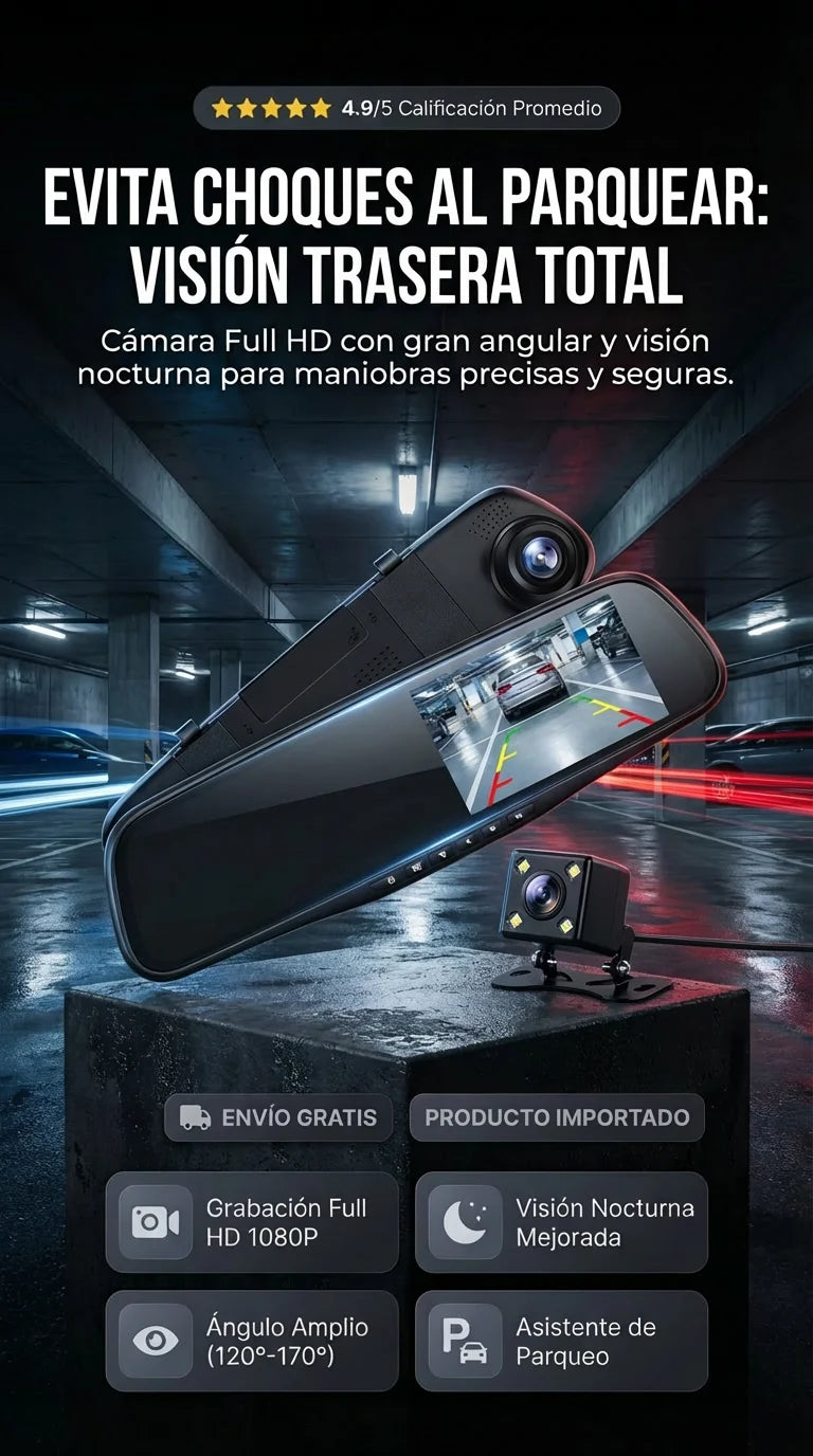 Retrovisor con camara de reversa