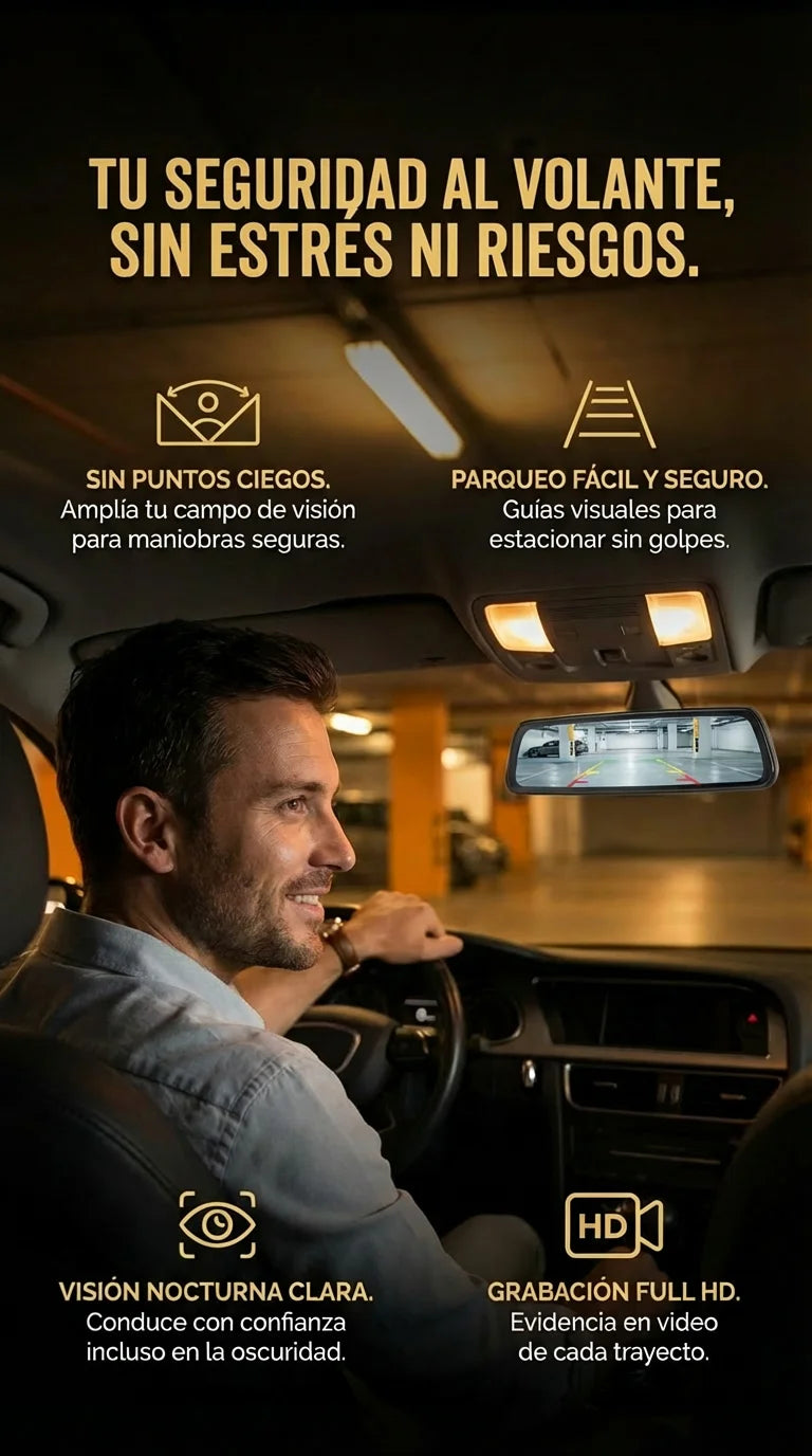Retrovisor con camara de reversa