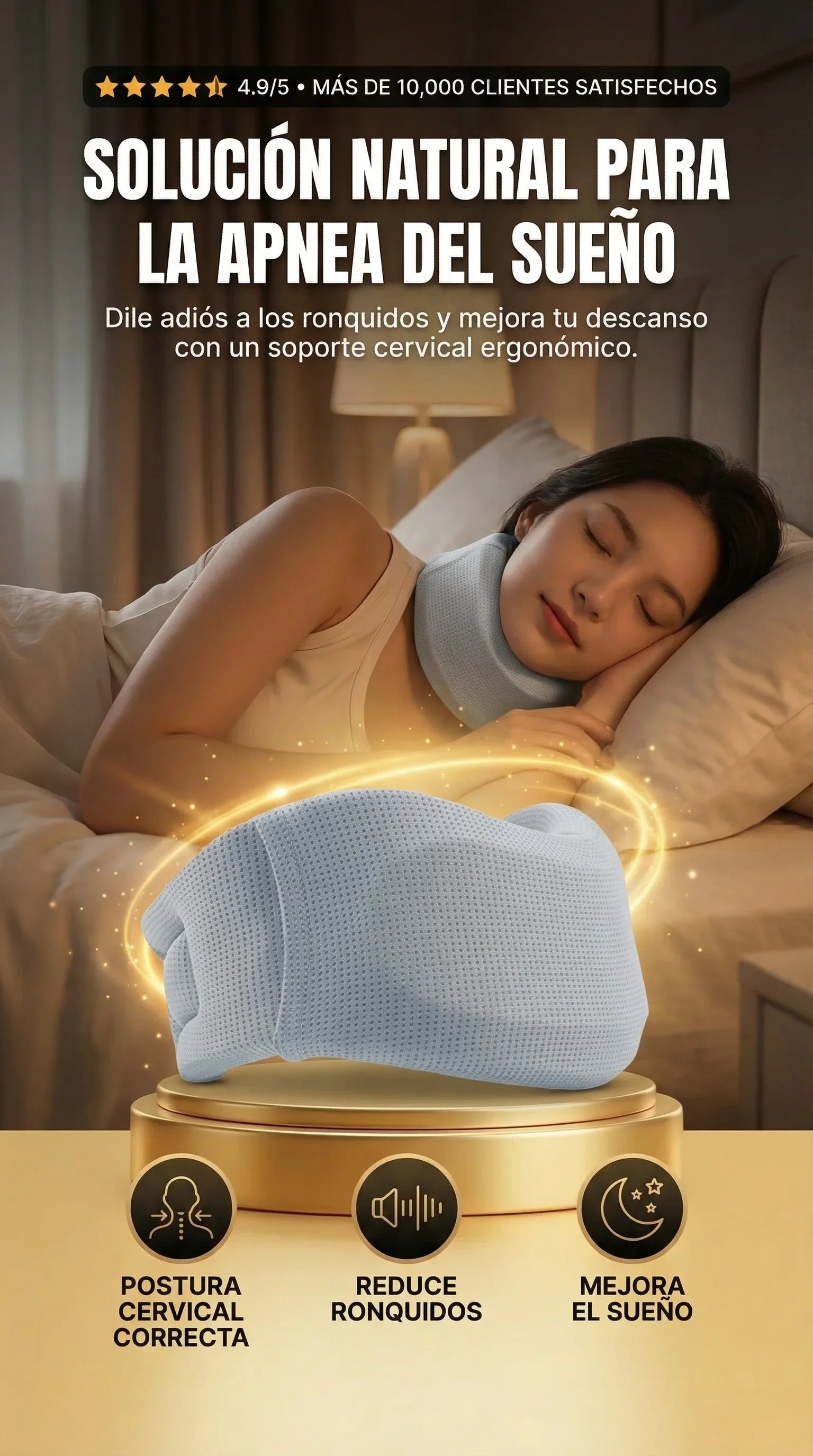 Soporte Cervical Importado Apnea del Sueño