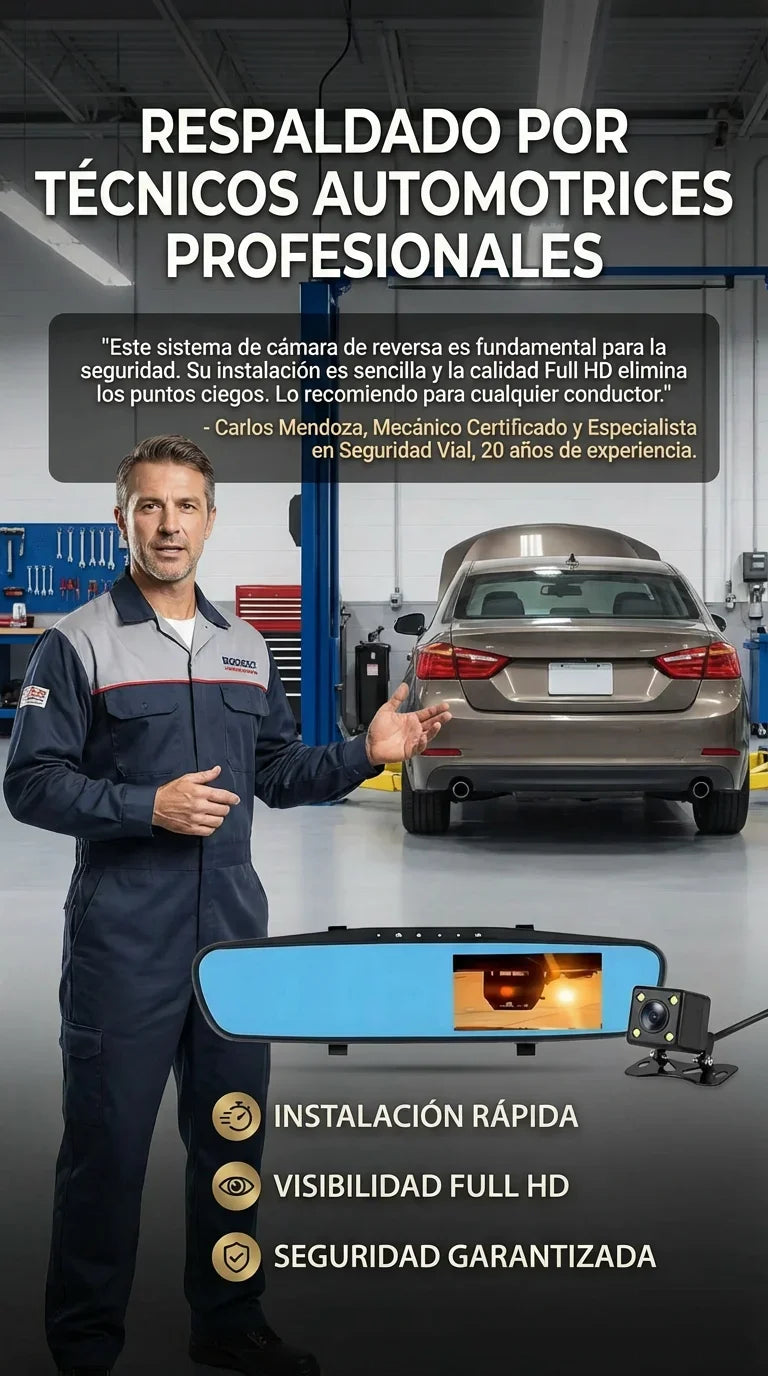 Retrovisor con camara de reversa